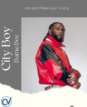 Credivote -best afrobeat 2023 hit song - city boy by burna boy